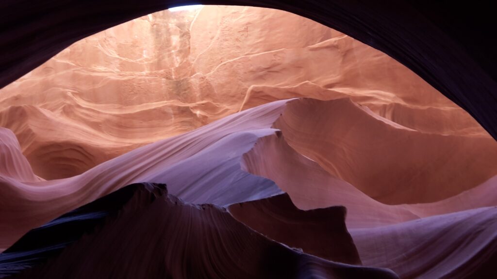 Vista dell'Antelope Canyon